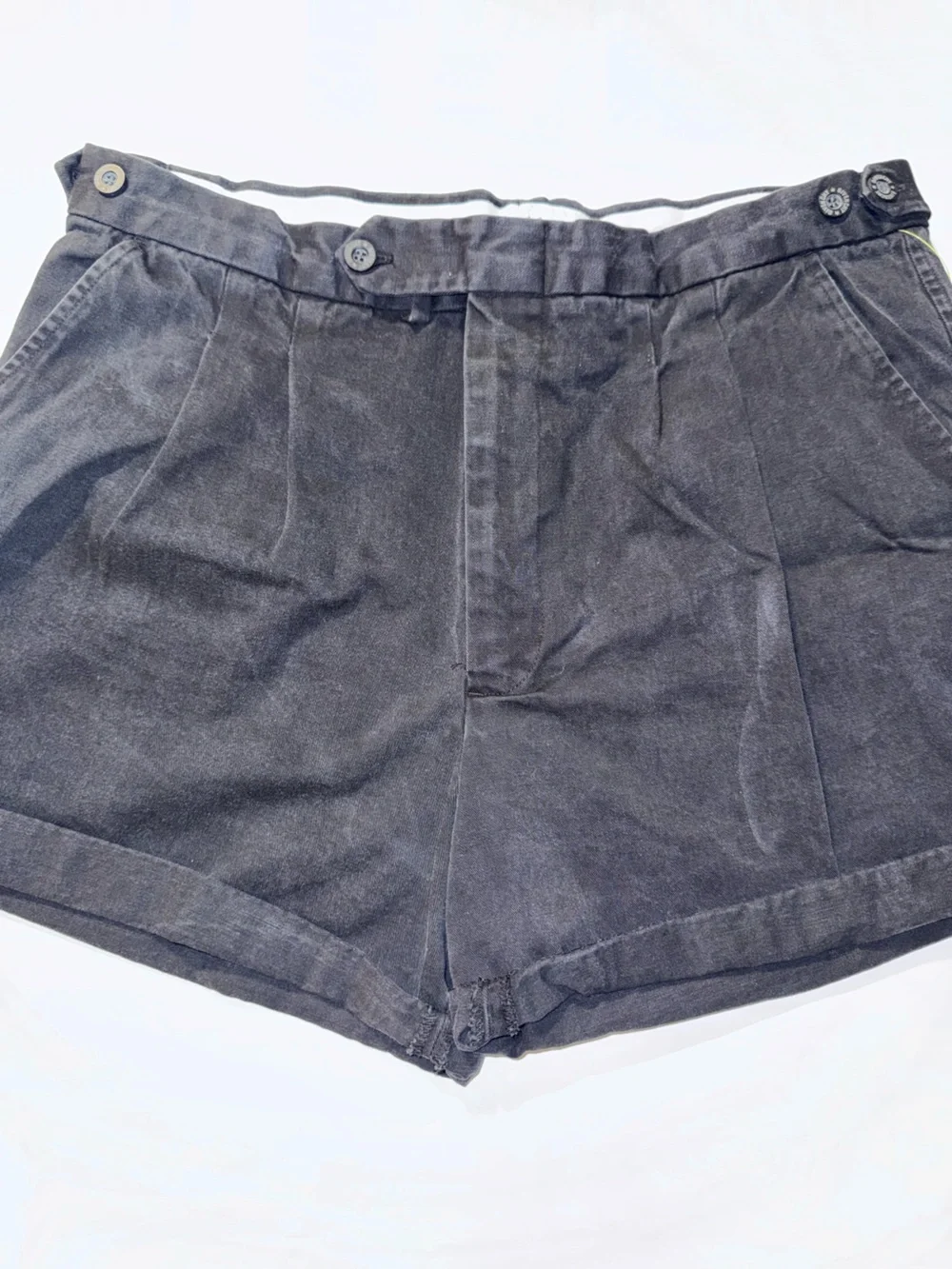 Vintage Givenchy Activewear Black Pleated‎ Shorts with Branded Tag
